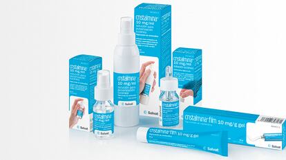 Distintas presentaciones de Cristalmina. Sanidad ha retirado tres lotes del frasco pequeño (25 ml).