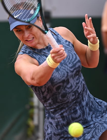 Badosa, durante el partido contra Putintseva.