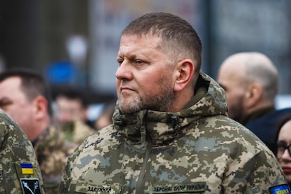 El comandante en jefe de las Fuerzas Armadas de Ucrania, Valeri Zaluzhni, durante una ceremonia en Kiev, el pasado 10 de marzo. 