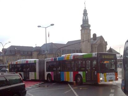 Red de autobuses en Luxemburgo, 2012