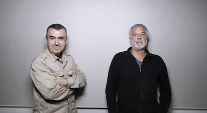 Lorenzo Silva y Adolfo Fern&aacute;ndez.