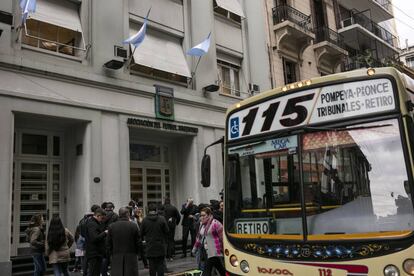 El frente del edificio de la Afa, en la calle Viamonte.