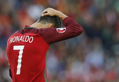 Cristiano Ronaldo durante el partido Portugal-Austria