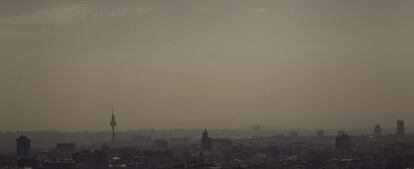 Vista de Madrid tomada el día 1 desde las Torres KIO.