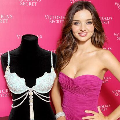 Miranda Kerr ha sido la modelo elegida por Victoria Secret para presentar su exclusiva prenda.