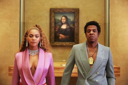 Beyoncé y Jay-Z, en el vídeo 'Apeshit'.