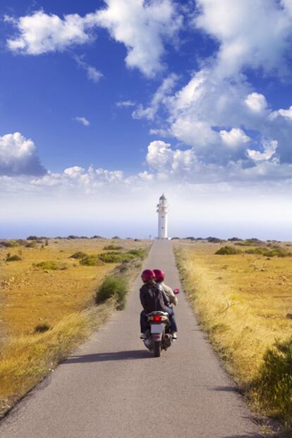 Faro del cabo de Barbaria, en Formentera.