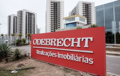 El logotipo de la constructoria brasileña.