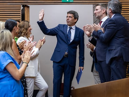 Carlos Mazón el día de su toma de posesión, el 17 de julio.