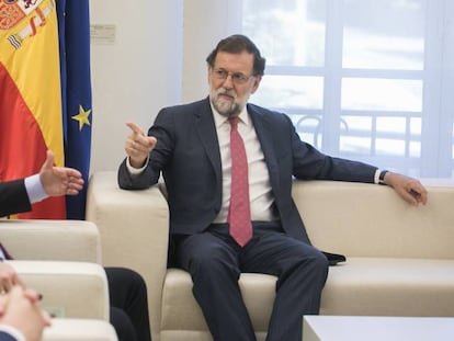 Mariano Rajoy recibe al presidente de la Asamblea Nacional de Venezuela Julio Borges.