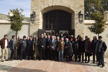 Autores reunidos en Antequera en el I Encuentro de Escritores de Andalucía.