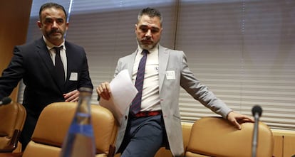 Alejandro de Pedro, en la comisión de investigación de la Asamblea de Madrid.