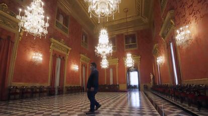 Saló Daurat de la Llotja de Mar, una de les sales que es podrà visitar.