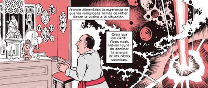 Viñeta del libro 'Franco' de Paul Preston & José Pablo García, publicado por la editorial Debate.