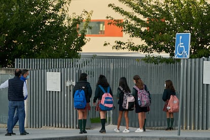 Colegio Miravalles-El Redín, en Pamplona, en septiembre de 2021.