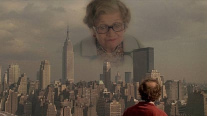 Escena de "Historias de "Nueva York" y del episodio que protagoniza Woody Allen.