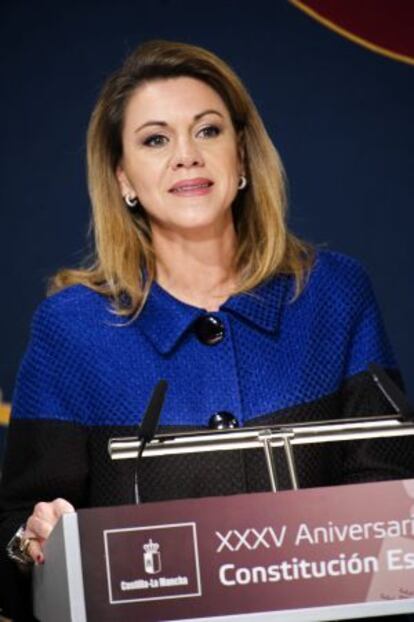 María Dolores de Cospedal, hoy en Toledo.