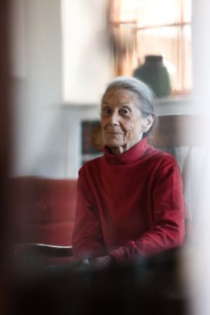 Nadine Gordimer, en su casa de Johannesburgo.