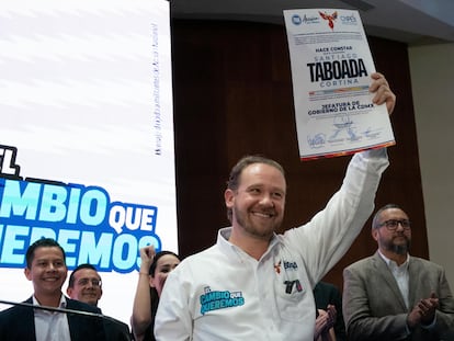Santiago Taboada se registró como precandidato a jefe de Gobierno de Ciudad de México por la alianza PRI-PAN-PRD, el 15 de noviembre.