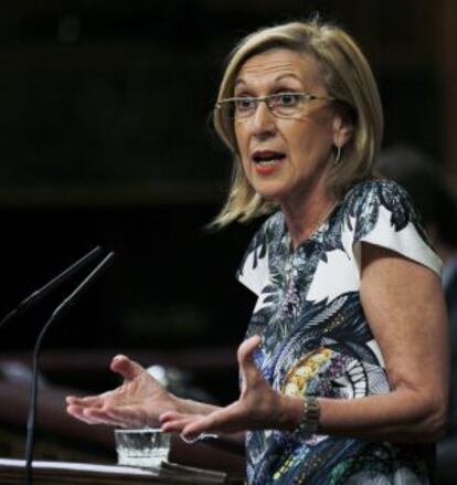 Rosa Díez, el pasado 10 de abril.