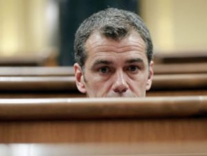Toni Cantó, la semana pasada en el Congreso.