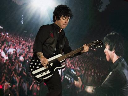 El vocalista de Green Day, Billie Joe Armstrong, en un momento del Global Citizen Festival del pasado sábado.