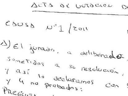 Un veredicto absolutorio con elementos chocantes