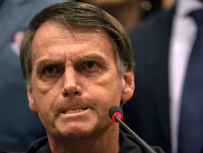 O candidato à presidência do Brasil Jair Bolsonaro,