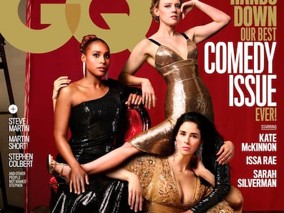 La última portada de la edición estadounidense de 'GQ' se ríe del Photoshop.