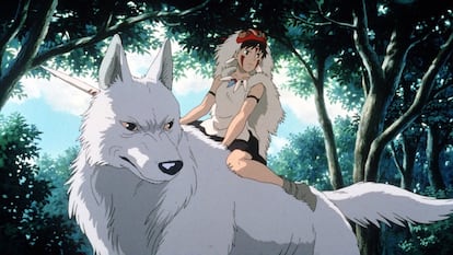 Imagen de la protagonista de 'La princesa Mononoke'.