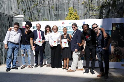 José Luis Sanz, Carlinhos Brown, José Antonio Vera, Mariela Besuievsky, Rebeca Grynspan, Susana Baca, Jaime Abello, Duván Arizala, y Jorge Drexler.