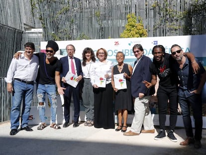 José Luis Sanz, Carlinhos Brown, José Antonio Vera, Mariela Besuievsky, Rebeca Grynspan, Susana Baca, Jaime Abello, Duván Arizala, y Jorge Drexler.