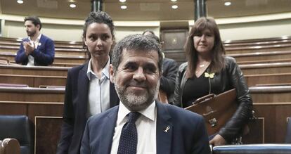 Jordi Sánchez, el pasado mes de mayo en el Congreso. 