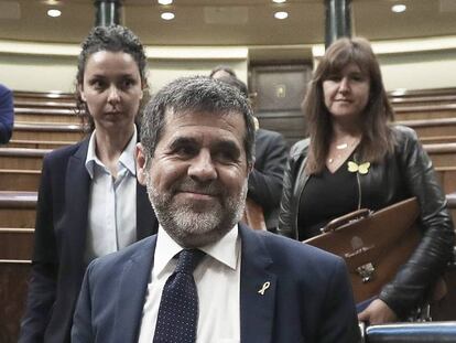 Jordi Sánchez, el pasado mes de mayo en el Congreso. 