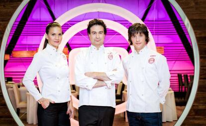 Samantha Vallejo- Nágera, Pepe Rodríguez y Jordi Cruz.