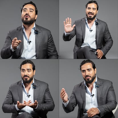 Alvise Pérez, durante la entrevista, el viernes pasado en Madrid.