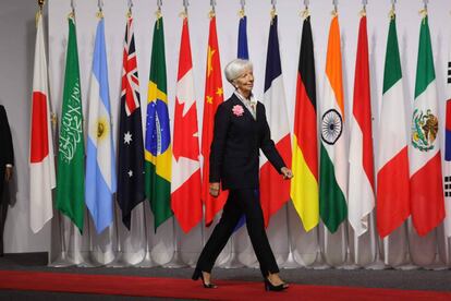 Christine Lagarde, llegando a la cumbre del G-20 en Osaka la semana pasada.