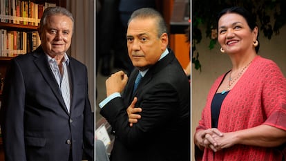 Pedro Joaquín Coldwell, Manlio Fabio Beltrones y Dulce María Sauri.