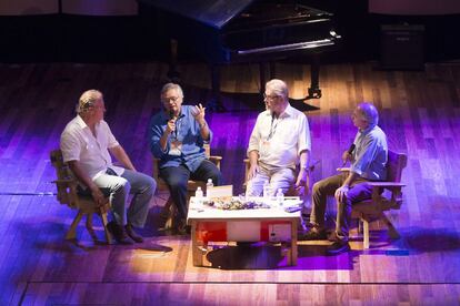 Jon Lee Anderson, Moisés Naím, Michael Reid y Juan Carlos Iragorri.