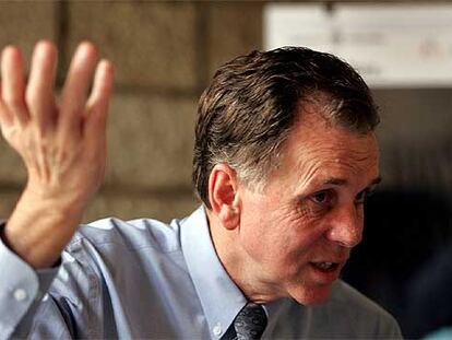Barry Marshall, ayer, durente su visita a Barcelona.
