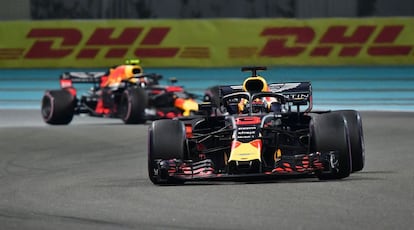 Daniel Ricciardo, en un momento de la carrera del Gran Premio de Abu Dabi.