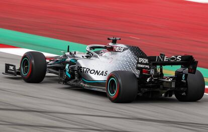 El Mercedes AMG F1 GP W11 de Hamilton, en Montmeló.