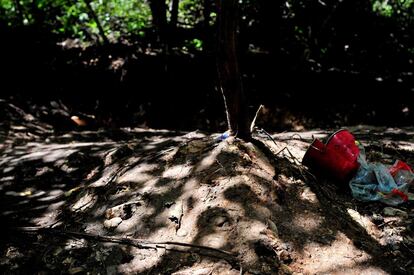 Fosa clandestina hallada este fin de semana en las afueras de Iguala, en el corazón del Estado de Guerrero.