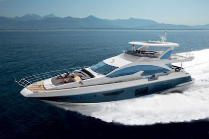 El Azimut 80, de 25 metros de eslora, es uno de los yates m&aacute;s grandes de la muestra. El astillero italiano no ha revelado su precio. 