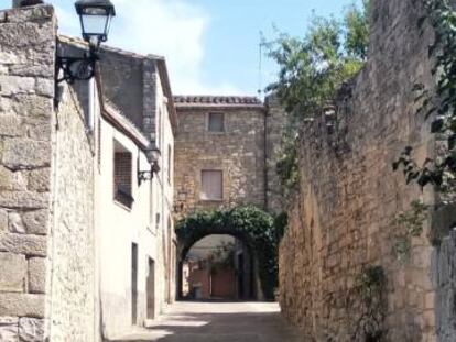 Un carrer del municipi del Belltall, a Tarragona.