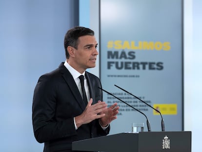 Pedro Sánchez, en La Moncloa.