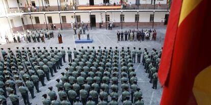 Imagen de archivo de la toma de posesión, en 2008, de 459 guardia civiles en Madrid.