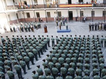 Imagen de archivo de la toma de posesi&oacute;n, en 2008, de 459 guardia civiles en Madrid.