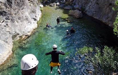 Barranquismo en Río Verde.