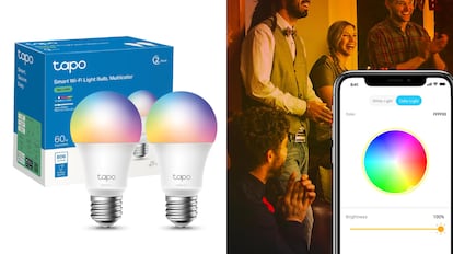 La configuración de todas las opciones posibles de estas bombillas inteligentes se hace mediante la app Tapo.